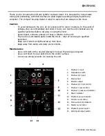 Предварительный просмотр 2 страницы Citronic Q-MIX2 User Manual