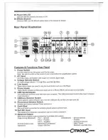 Предварительный просмотр 6 страницы Citronic SM-FX400 Ultima Owner'S Manual