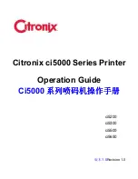 Предварительный просмотр 1 страницы Citronix ci5000 Series Operation Manual