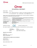 Предварительный просмотр 6 страницы Citronix ci5000 Series Operation Manual