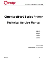Предварительный просмотр 1 страницы Citronix ci5200 Technical & Service Manual