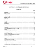 Preview for 7 page of Citronix ci5200 Technical & Service Manual
