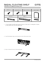 Preview for 1 page of Citta RADIAL FLOATING SHELF Installation Instructions