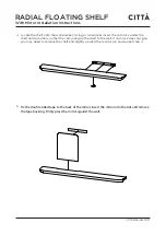 Preview for 2 page of Citta RADIAL FLOATING SHELF Installation Instructions