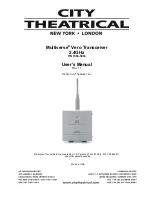 City Theatrical 7400-5903 User Manual предпросмотр