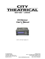 Предварительный просмотр 1 страницы City Theatrical D3 User Manual