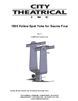 City Theatrical Follow Spot Yoke Manual preview