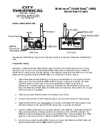 Preview for 1 page of City Theatrical Multiverse SHoW Baby 5900 Quick Start Manual