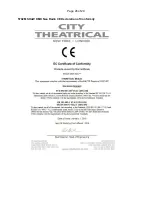 Предварительный просмотр 26 страницы City Theatrical PDS-750 TRX User Manual