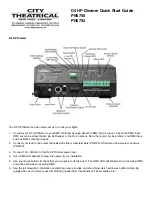 Предварительный просмотр 1 страницы City Theatrical PN5750 Quick Start Manual