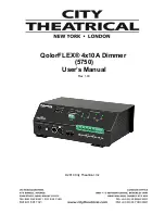 City Theatrical QolorFLEX 5750 User Manual preview