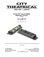 Preview for 1 page of City Theatrical QolorFLEX 5917 User Manual