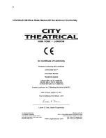 Preview for 9 page of City Theatrical SHoW DMX Neo 5701 Installation And Application Manual