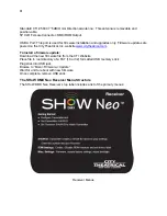 Preview for 61 page of City Theatrical SHoW DMX Neo 5701 Installation And Application Manual