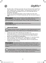 Preview for 21 page of CityBlitz CB049 Original Instructions Manual