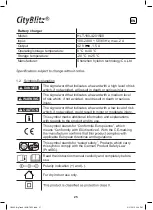 Preview for 26 page of CityBlitz CB050SZ Original Instructions Manual