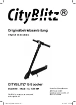 CityBlitz E-Scooter CB014A Original Instructions Manual preview