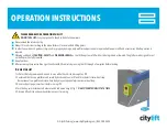 Preview for 7 page of CITYLIFT STACKER 2LHS-6000 Manual