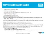 Preview for 11 page of CITYLIFT STACKER 2LHS-6000 Manual