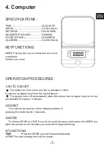 Preview for 9 page of Citysports CS08 User Manual