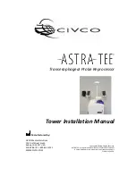 Preview for 1 page of Civco ASTRA TEE A6172-01 Installation Manual