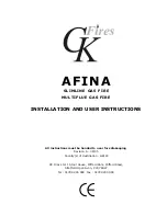 Preview for 1 page of CK Fires Afina Multiflue Installation And User Instructions Manual