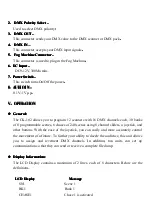 Preview for 6 page of CK Light 192CH DMX CONTROLLER II User Manual