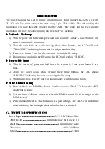 Preview for 16 page of CK Light 192CH DMX CONTROLLER II User Manual