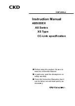 CKD ABSODEX AX9000XS-U2 Instruction Manual preview