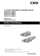 Предварительный просмотр 1 страницы CKD M3GA/B R Series Instruction Manual