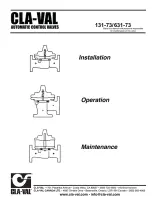 Preview for 1 page of CLA-VAL 100-02 Installation And Operation Maintenance