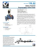 Предварительный просмотр 1 страницы CLA-VAL 136-AU Manual