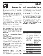 Preview for 1 page of CLA-VAL 50-49 Installation, Operation & Maintenance Manual