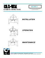 Preview for 1 page of CLA-VAL 50B-4KG1 Installation, Operation And Maintanance Manual