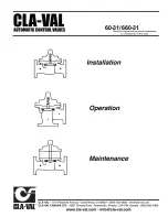 CLA-VAL 60-31 Installation, Operation And Maintanance Manual preview