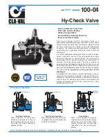 Preview for 6 page of CLA-VAL 60-31 Installation, Operation And Maintanance Manual