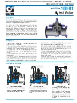 Предварительный просмотр 9 страницы CLA-VAL 694-01 Installation Operation & Maintenance