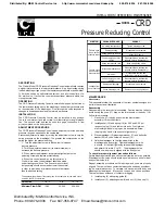 Preview for 16 page of CLA-VAL 790-01 Installation Operation & Maintenance