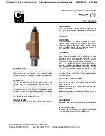 Preview for 21 page of CLA-VAL 790-01 Installation Operation & Maintenance