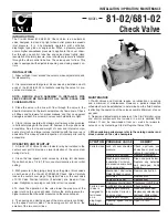 CLA-VAL 81-02 Installation Instructions preview