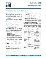 Preview for 33 page of CLA-VAL 90-01 Technical Documentation Manual