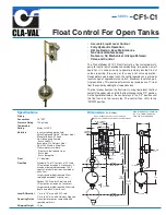 Предварительный просмотр 1 страницы CLA-VAL CF1-C1 Manual