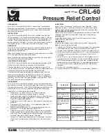 CLA-VAL CRL-60 Installation, Operation & Maintenance Manual preview