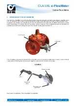 Preview for 4 page of CLA-VAL e-FlowMeter User Manual