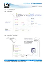 Preview for 12 page of CLA-VAL e-FlowMeter User Manual