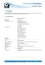 Preview for 13 page of CLA-VAL e-FlowMeter User Manual