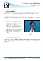 Preview for 15 page of CLA-VAL e-FlowMeter User Manual