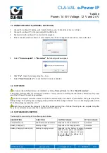 Preview for 12 page of CLA-VAL e-Power IP User Manual