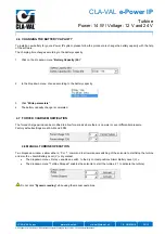 Preview for 14 page of CLA-VAL e-Power IP User Manual