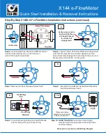 Предварительный просмотр 2 страницы CLA-VAL eFlowMeter X144D-AF Quick Start Installation & Removal Instructions